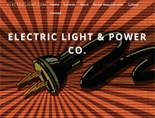 Tablet Screenshot of electriclight.com