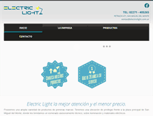 Tablet Screenshot of electriclight.com.ar